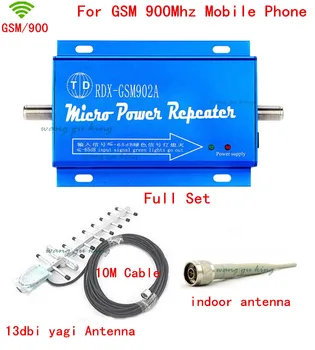 

1Set New Mini 2G GSM 900mhz 900 Mobile Phone Cell Phone Signal Booster Enhancer Repeater Amplifier 300m2 with Yagi antenna