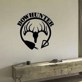 

WALL DECAL VINYL STICKER ANIMAL DEER ARROW HUNT BOW HUNTING DECOR