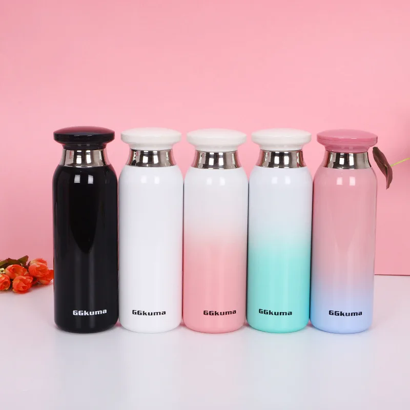 350ML Diamond Thermos Milk Coffee Mug Stainless Steel Thermocup Vacuum Flask Car Drinking Bottle