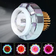 10 шт./лот 12 В 10 Вт мотоцикл светодиодная фара CREE Светодиодные фары объектив проектора Ангел глаз дьявол глаз пятно света