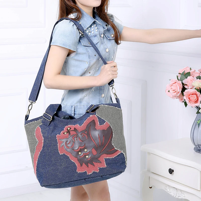 

brand women canvas bag large-capacity Messenger bags Bohemian shoulder bag Yunnan printing dyeing Famous family leisure Mochila