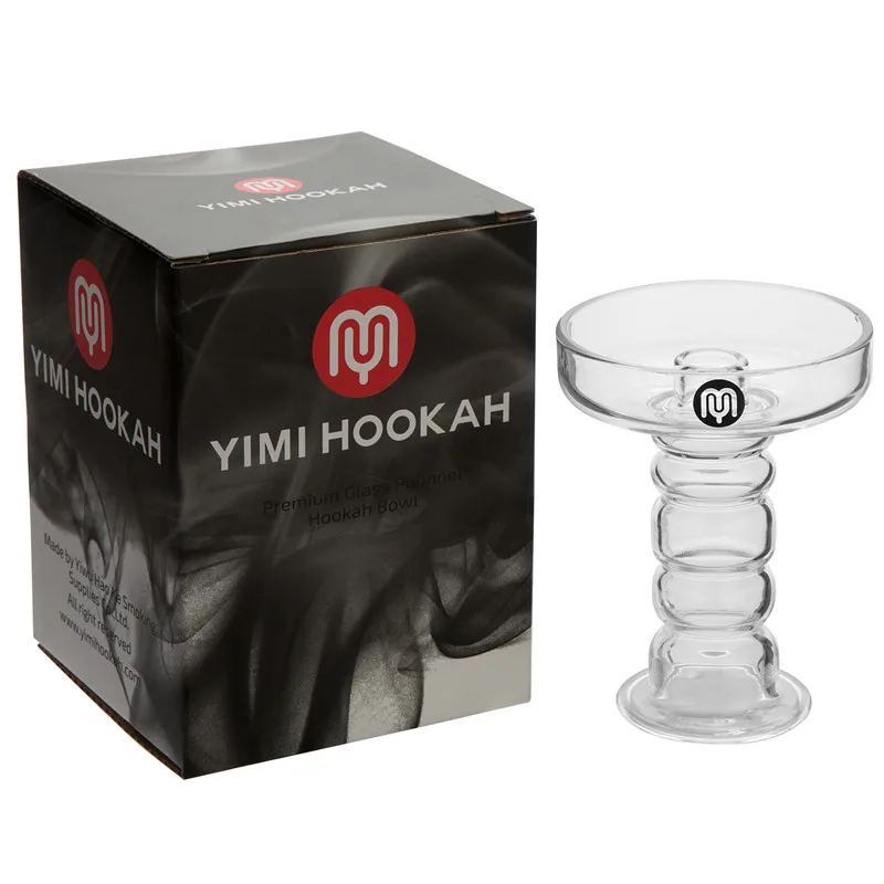YimiHookahPremiumGlassHookahBowlShishaHeadFreeSiliconGrommet