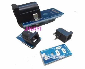 

100pcs 5.5x2.1mm DC Female Jack PBC Board Socket Adapter Connector