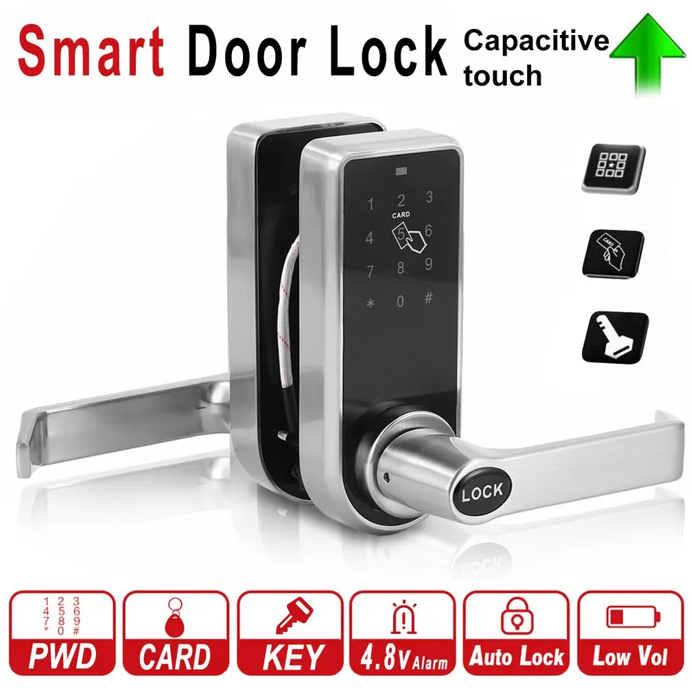 

Electronic Code Digital Lock Smart Door Lock Touchscreen Home Security Keyless Entry Door Lock With 11 Key Tags
