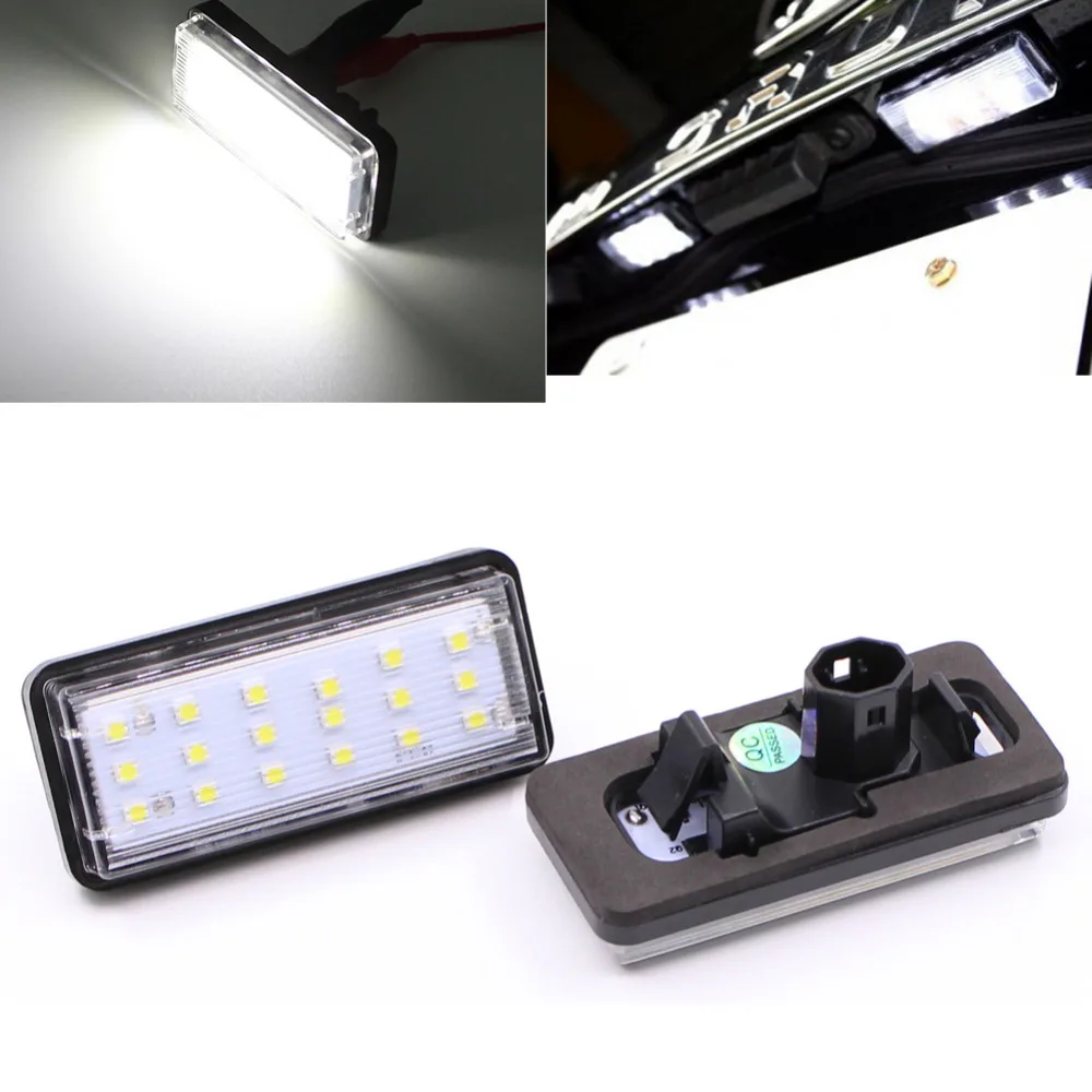

2Pcs White Led Number License Plate Light Lamp For Toyota J100 J120 J200 Land Cruiser