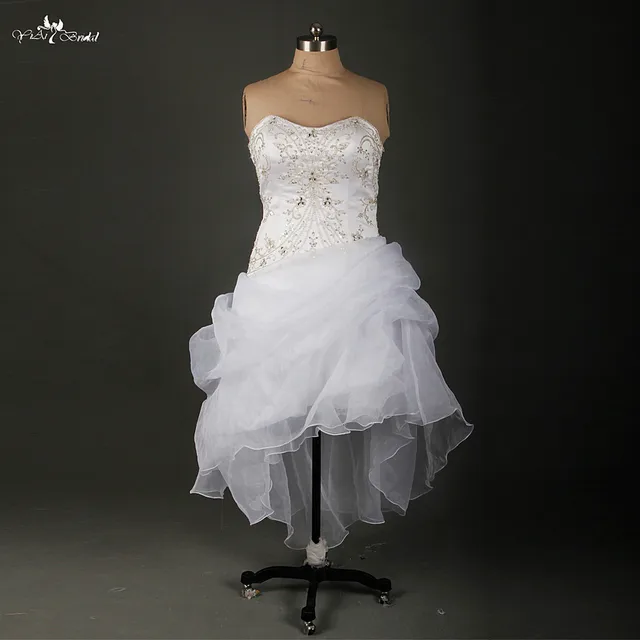 Bling Wedding Dresses High Low