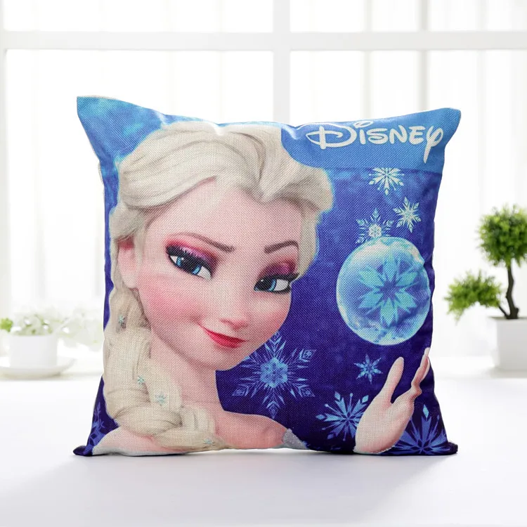 45x45 см чехол для подушки disney Frozen, домашний текстиль, детская парная наволочка для девочек, декоративные наволочки, чехол для гостиной