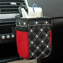 1X автомобиля, устанавливаемое на вентиляционное отверстие в салоне автомобиля сортировщик мусора подвесная коробка сумка ручка карман держатели сумки с автокрепеж для Honda согласие CRV HR-V CR-Z CRX City Civic