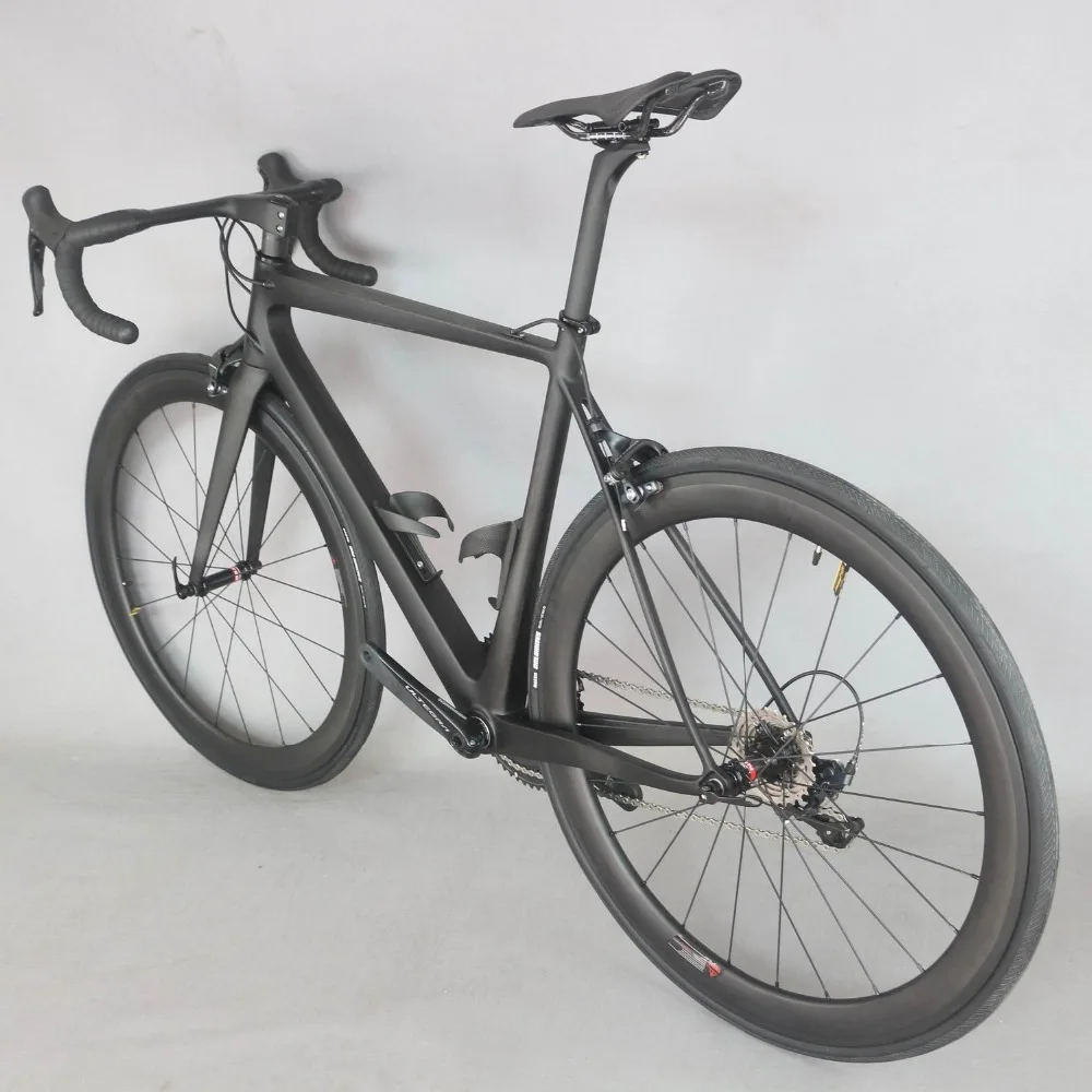 Clearance 2019 full Carbon Road Bike Complete Bicycle Carbon Cycling Road Bike with R8000 22 Speed Groupset 6