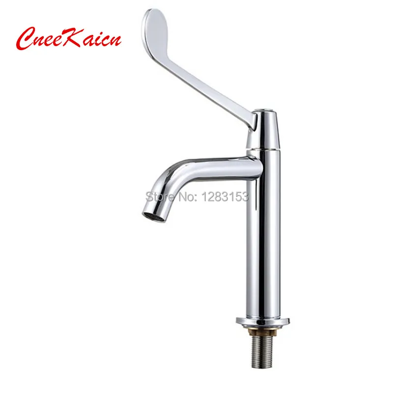 brass Hospital Medical Laboratory Long handle faucet bathroom sink
