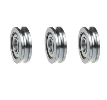 

50pcs U604ZZ SZU4-13 604UU U groove deep groove ball bearing 4x13x4mm Walking guide rail bearings for 3D printer
