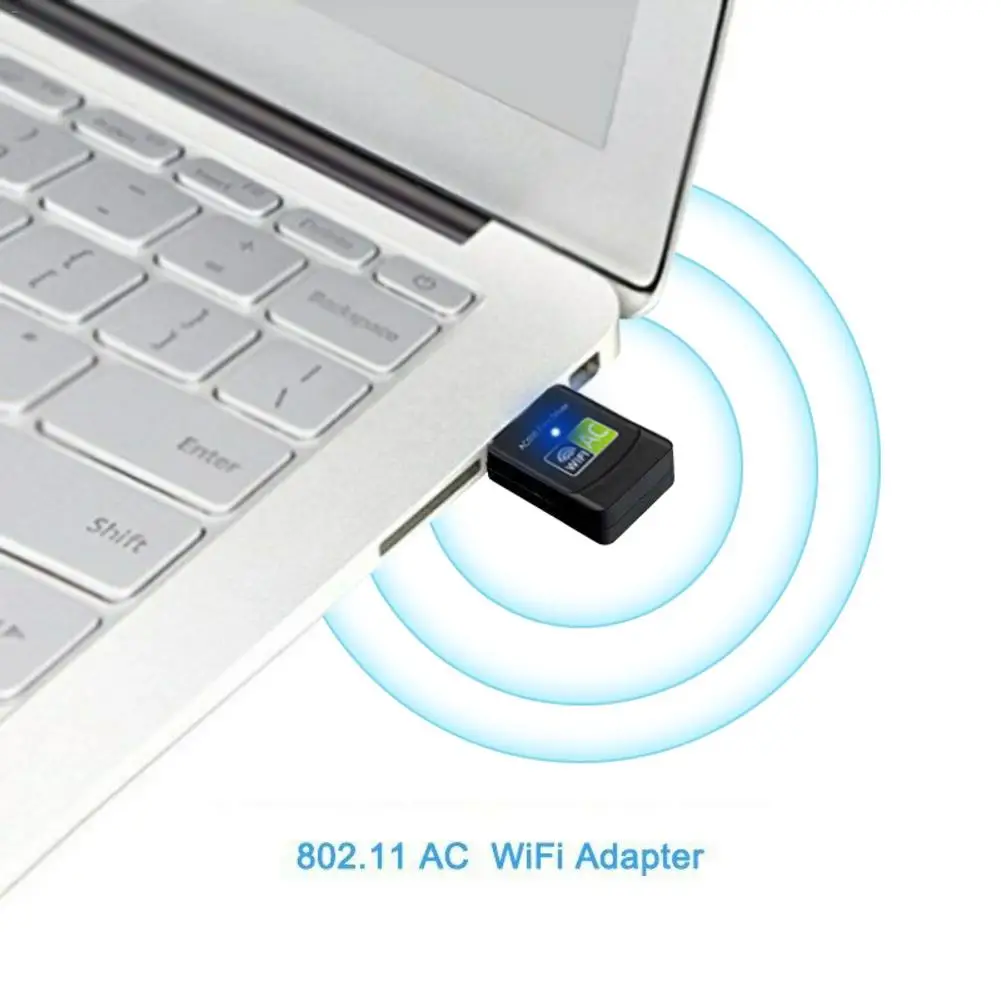 Беспроводной 600 Мбит/с USB Wifi адаптер AC600 2 4 ГГц 5 WiFi Антенна ПК Мини компьютер