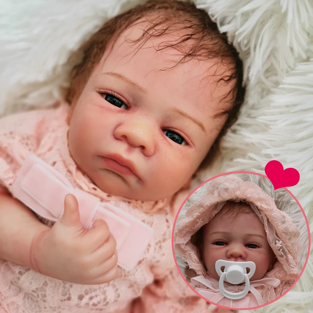 OtardDolls Bebe Кукла Новорожденный 18 дюймов Reborn Baby Doll мягкая виниловая Кремниевая пупсик bonecas для детей Подарки