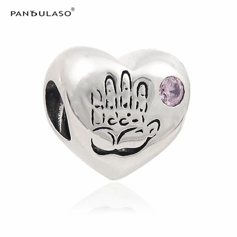 

Pandulaso DIY Beads For Jewelry Making It's A Girl Heart Charm Fits Original Sterling Silver Jewelry Bracelets For Woman