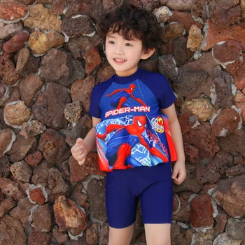 

Extrayou Children Swimsuit Baby Boy One-Pieces Float Buoyancy Swimwear Detachable Bathing Suit Protective Safe Learning Swimwear