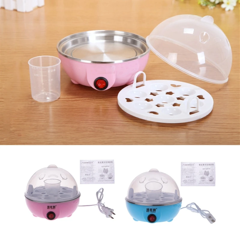 

Egg Cooker Mini Electric Boiler Steamer Poacher Breakfast Cooking Kitchen Tool