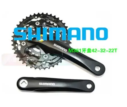 FC M361 Кривошип 7S 8S MTB велосипед передняя звезда 42 32 22T|Шатун и звездочка велосипеда|