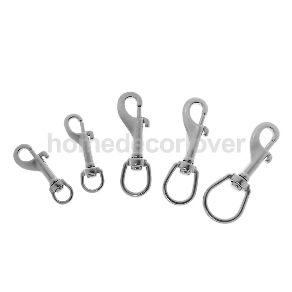316 Stainless Steel Dog Leash/Diving Swivel Lobster Clasps Trigger Clip