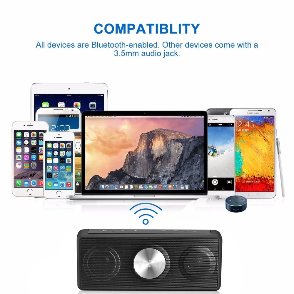 Bluetooth Колонка VeFly Портативная колонка вибрационная для компьютера радио