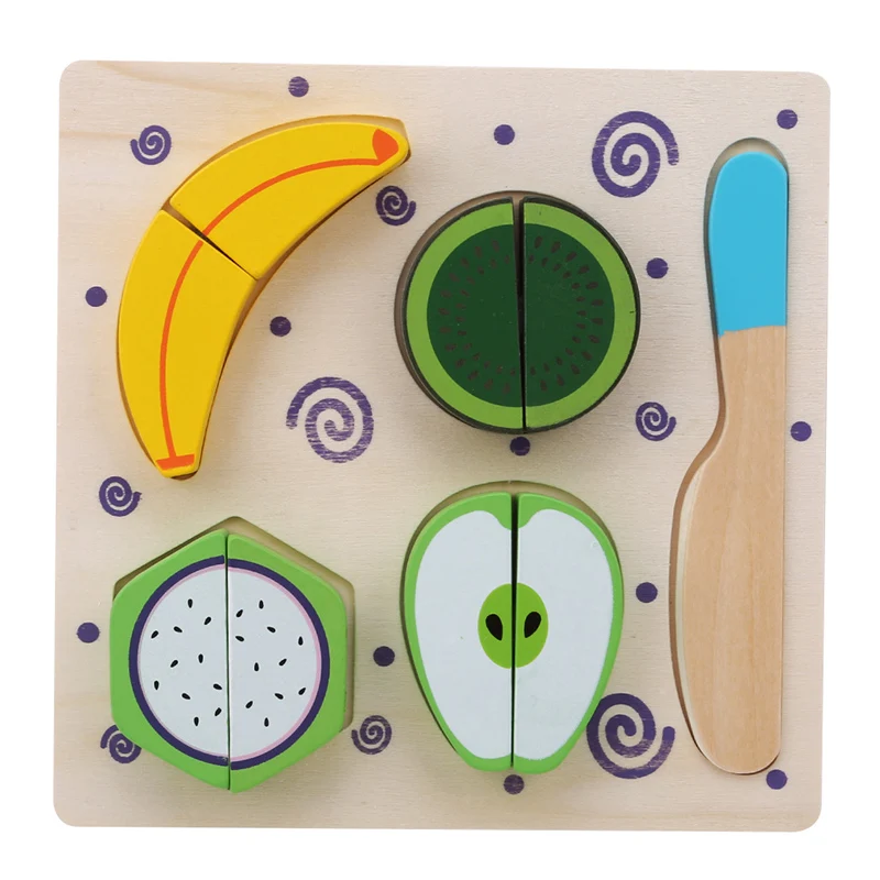 Новые горячие детские деревянные кухонные игрушки воображение игры овощи фрукты овощи Ранние развивающие игрушки для детей дошкольного возраста подарок