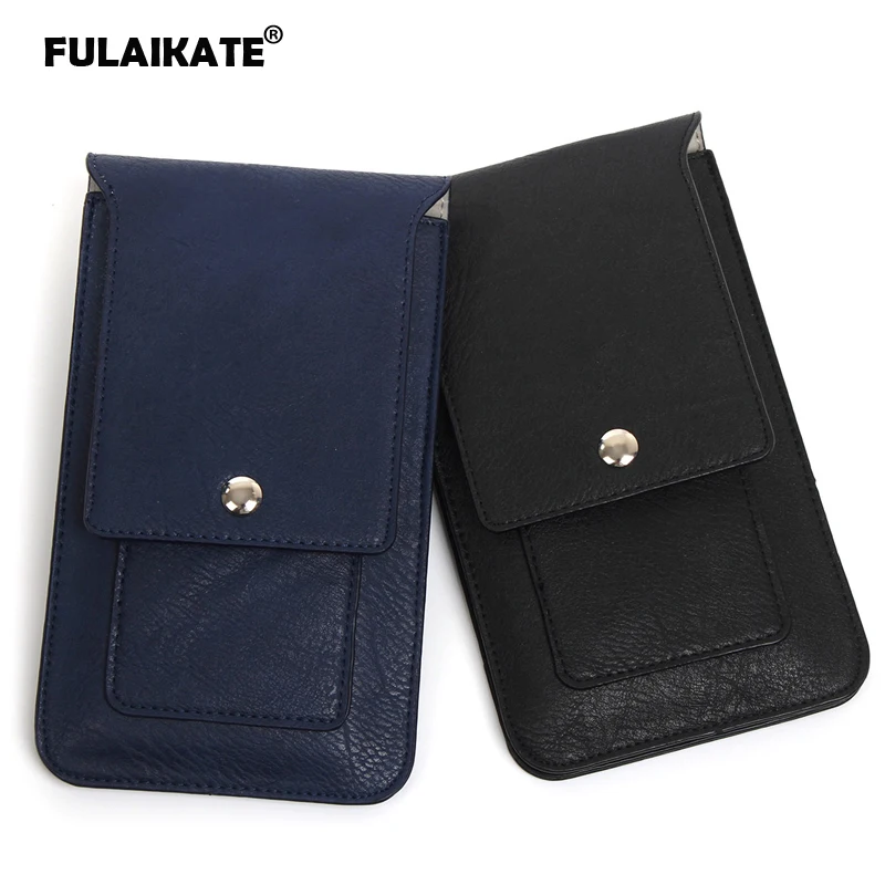 FULAIKATE Multi-function waist hang buckle bag for iphone6 plus case 6.3\ universal holster for note4/3 Pouch with card pocket