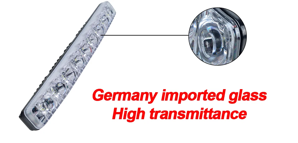 Car Headlight High Power HighLow Beam Aluminum Warning Driving Fog Lamp Auto Head LED Daytime Running Lights With Len Xenon DRL (8)