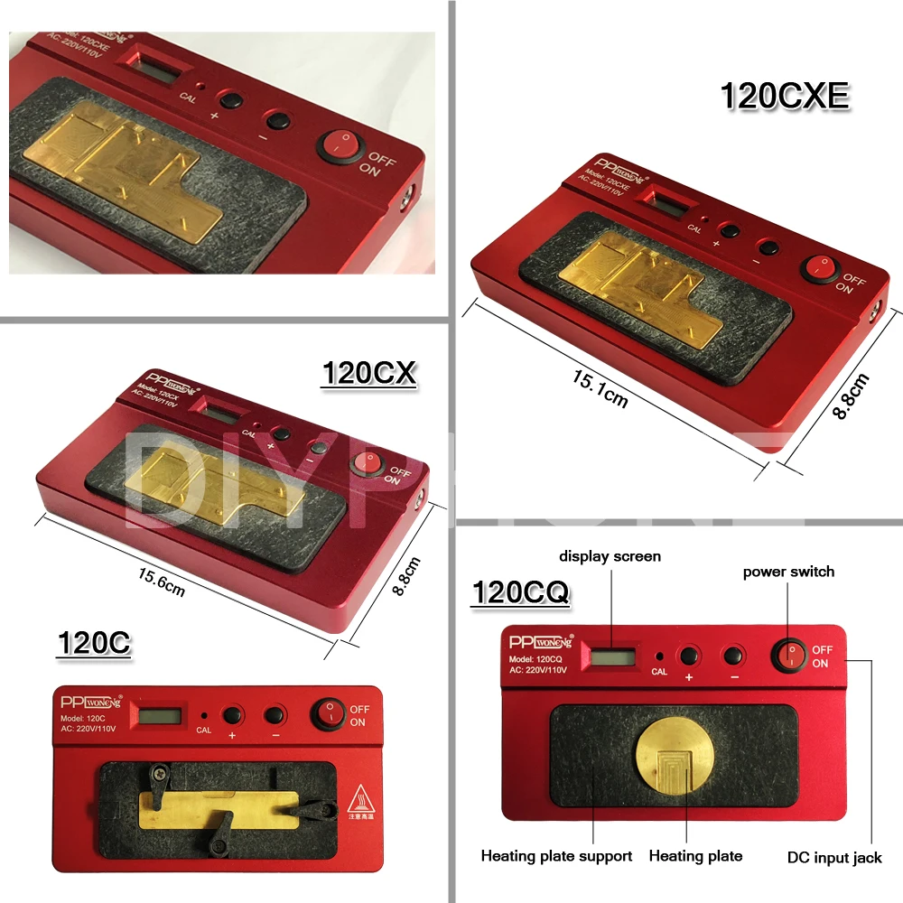 110 В 220 В мини PPD 120CXE 120CX 120CC 120CQ 120C телефон материнская плата предварительного нагрева паяльная станция Отопление распайки сварочный инструмент