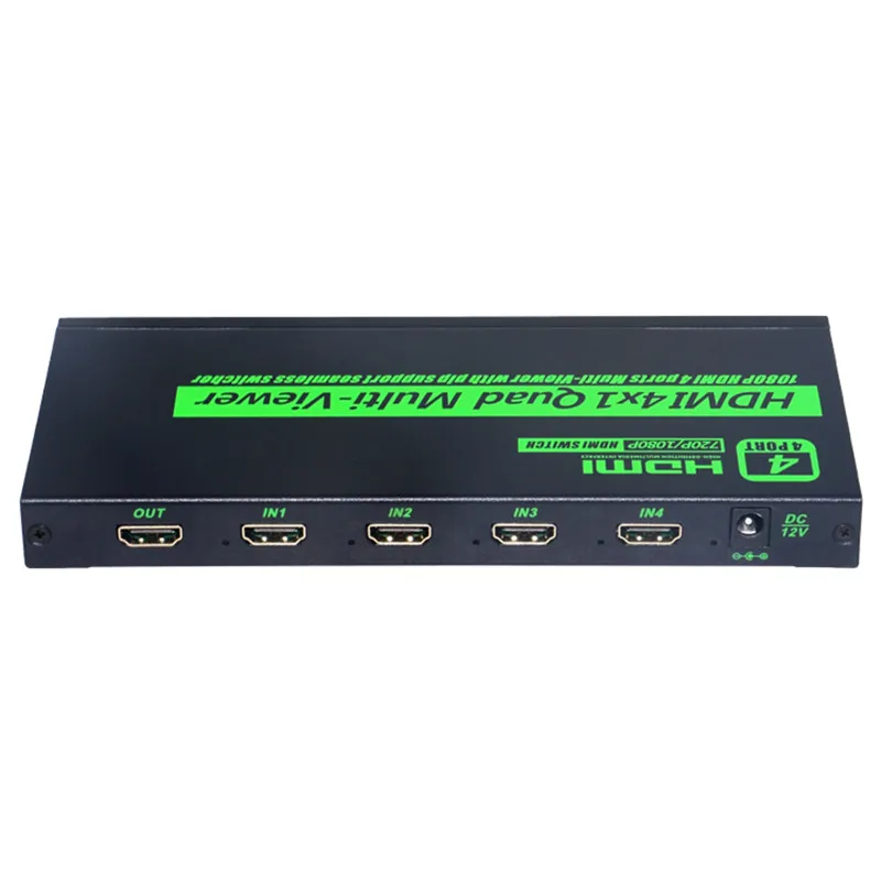 

4x1 HDMI Quad Screen Multi-viewer Converter HDMI seamless switcher HDMI multivierer screen splitter 1080P full HD IR HDMI Switch