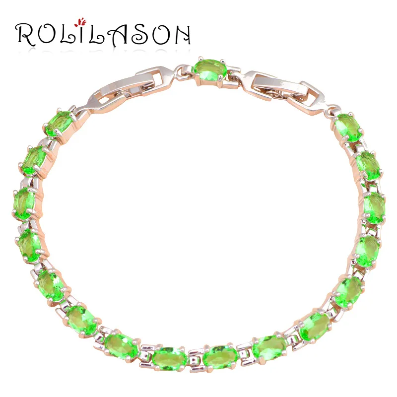 Popular design font b beautiful b font bracelets brand Silver plated AAA Zirconia Green Crystal font