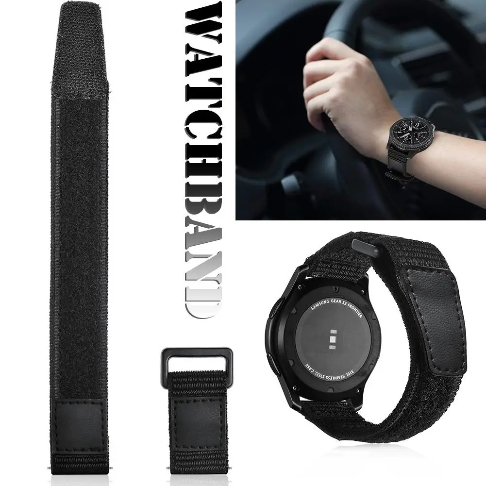 

Nylon Watchband Strap For Samsung Gear S3 Ticwatch Huami Huawei Watch Moto360 2 Dropship 8.17