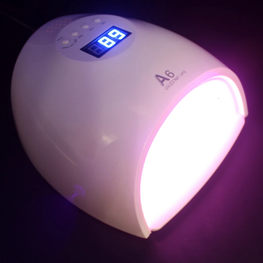 Обновлен красный свет УФ светодиодный ногтей лампа для 60 W двойной ручной гель