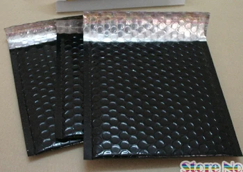 

18X23cm Glossy black Bubble Mailers Padded Envelopes Packaging Shipping Bags Black Bubble Mailing Envelope Bags 100pcs/lot