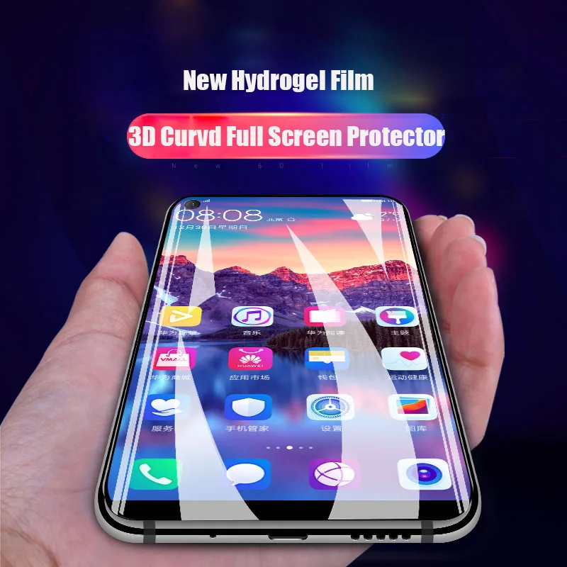 

3D Curved Soft Full Cover For Huawei P30 Lite Glass For Huawei P20 Pro P Smart 2019 Mate 20 10 Lite Hydrogel Screen Protector