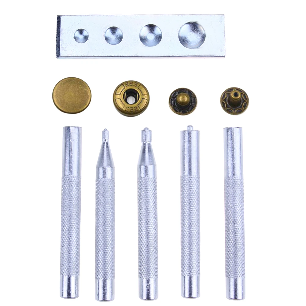 Buy 6pcs Craft Leather Tools Die Punch Snap Rivet