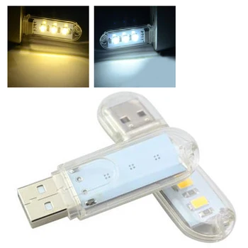

Portable Mini 3 LED USB Flashlight USB Powered Night Reading Light Torch Lamp Working Light for Computer Notebook PC