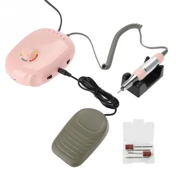 

Electric Professional Nail Drill Machine with Forward Reverse Rotation Portable 20W Pedicure Pen Tool Set Kit Nail Art Polisher