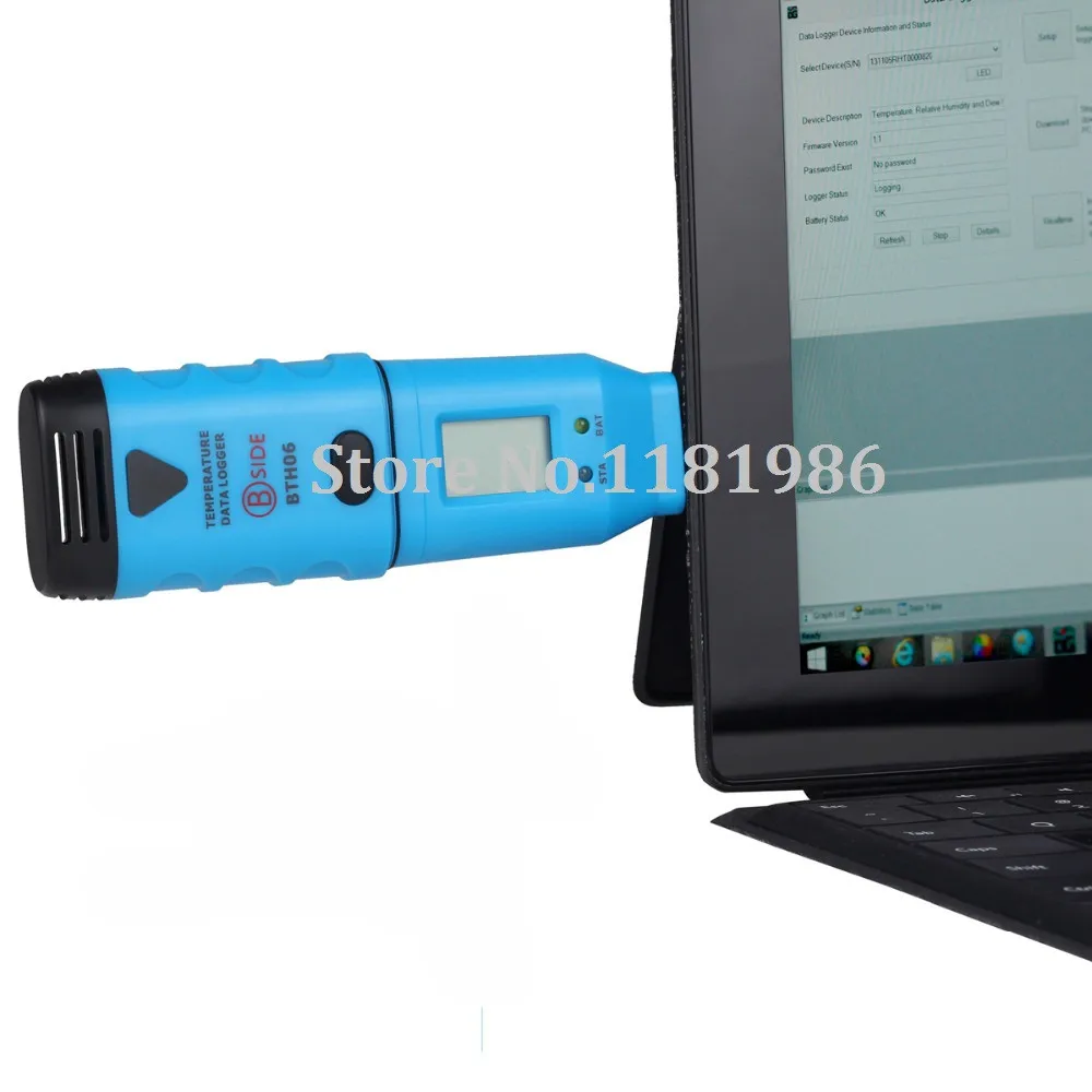 BSIDE BTH06 USB Высокая точность Портативный USB Температура регистратор данных Регистраторы записывать данные в режиме реального времени