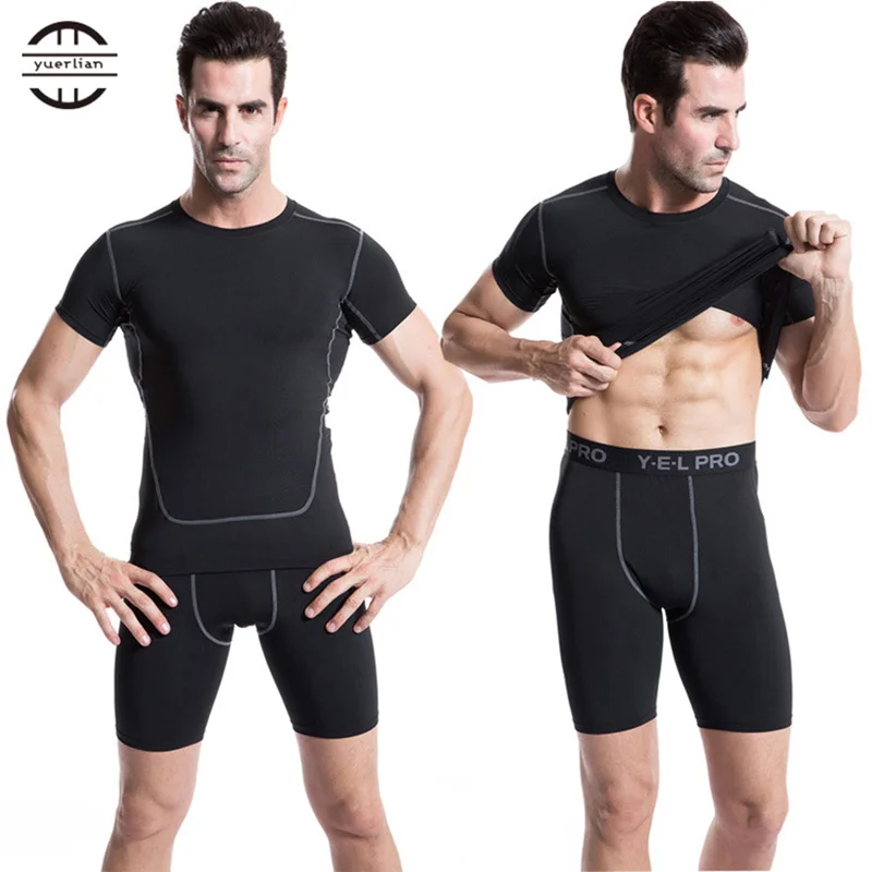 Yuerlian Hot Sale Quick Dry Gym Sport Leggings Crossfit Men's Shorts Soccer Undercover Jogging Compression Tights Running Shorts