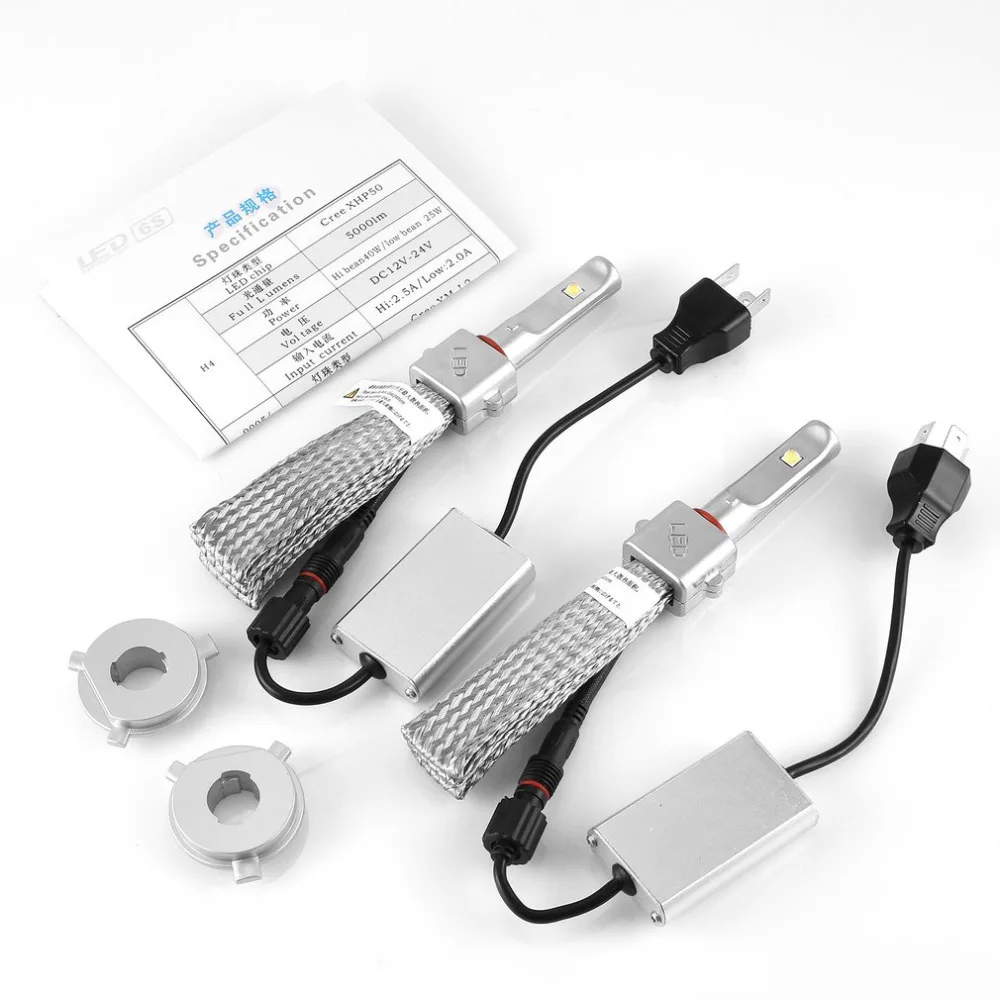 

80W/60W LED H1 H4 H7 Car Headlights All-in-one Conversion Kit Compact And Easy To Install Top CSP Light Source