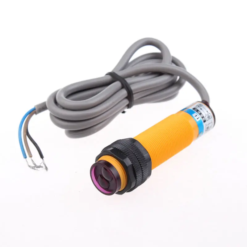 M18 90 250V AC 10cm Sensor NC 2 Wire Diffuse Photoelectric Switch E3F