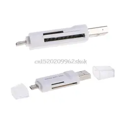 Micro USB OTG к USB 2,0 адаптер Micro SD кардридер для смартфона планшет # H029