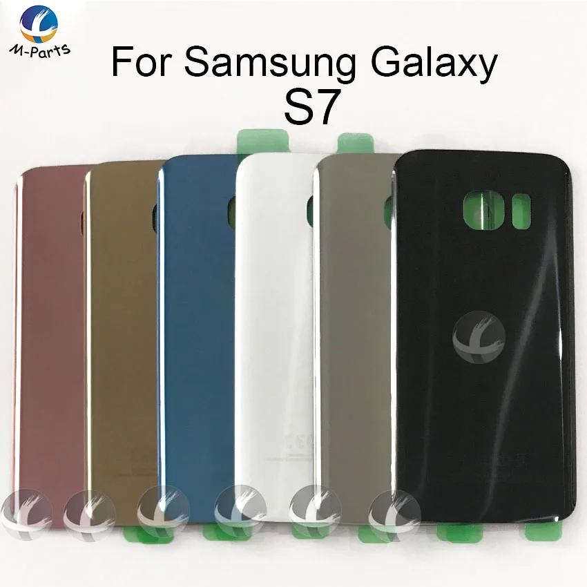 Задняя стеклянная крышка корпуса для Samsung Galaxy S7 G930 G 930 G9300 задняя батарейного