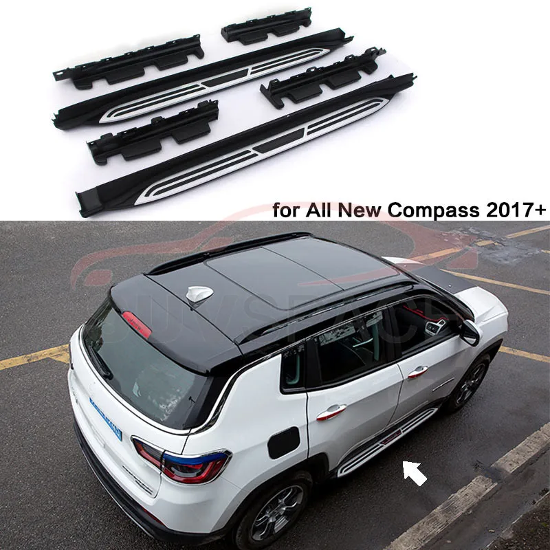Боковая ступень подходит для JEEP All New Compass 2017 2020 Беговая доска nerf bar|side step|running boardsnerf