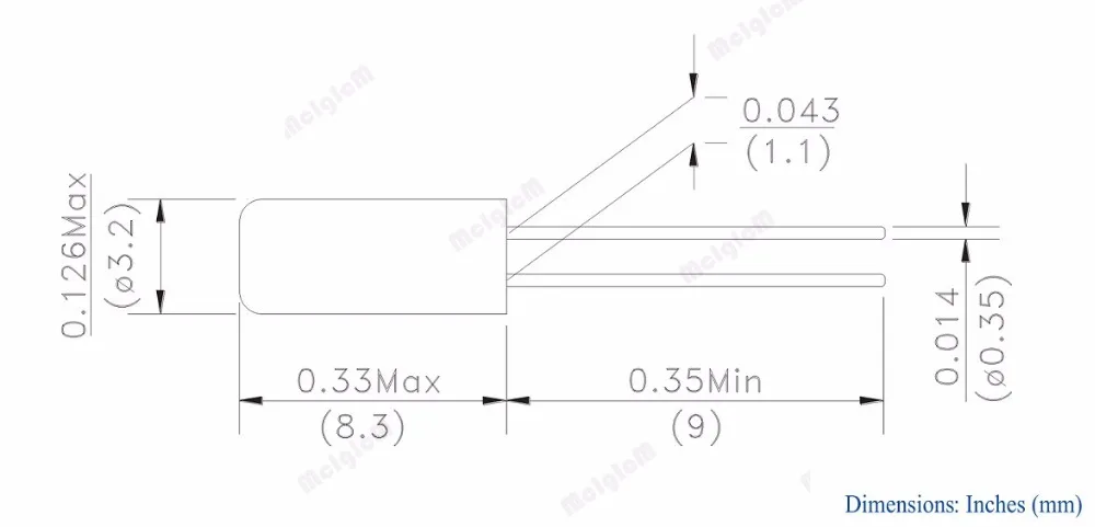 1000pcs 3*8 36 МГц 20ppm 20pF цилиндр Кварцевый резонатор