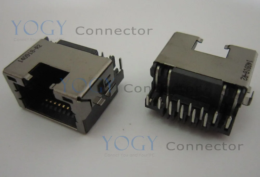 

5pcs Laptop Common use Female RJ45 Connector With LED fit for Laptop MotherBoard Female RJ45 Jack Socket Port