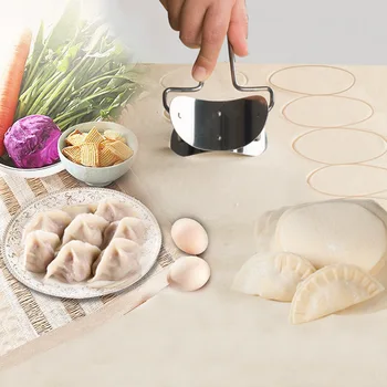 Stainless Steel Dough Press Dumpling Maker Kitchen Tool For Making Dumpling Skin Maker Machine