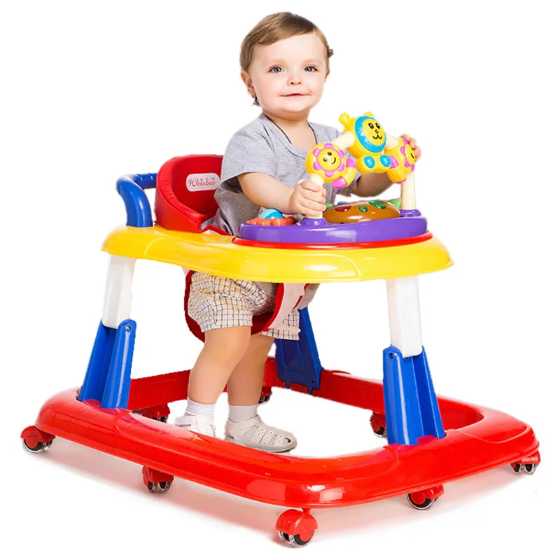Baby Walker Portable Foldable Activity Play Tray Toy First Steps Learn Tools HOT