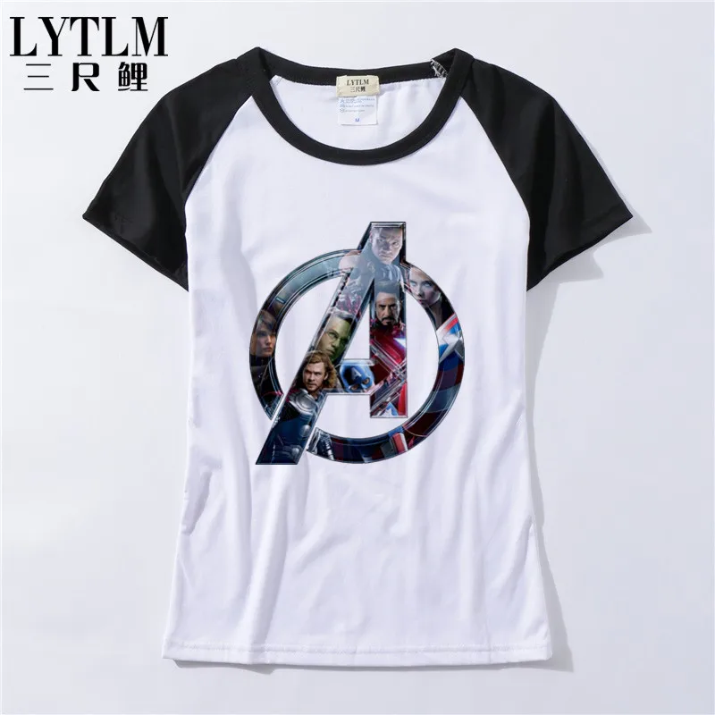 LYTLM أعجوبة القمصان المنتقمون 4 النساء المنتقمون Endagame T قميص للمرأة Kawaii المحملة قميص فام المتضخم توني ستارك قميص