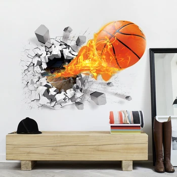 

Home Wall DIY Decor Basketball Wall Sticker For Kids Rooms Children Bedroom Decoration Wall Art Decals Drop Shipping