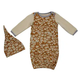 

2pcs Baby Kids Long Sleeve Floral Printed Cotton Sleeping Bag + Hat Spring Autumn Baby Kids Sleeping Bag Clothing Set